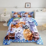 Feelyou Kids Cute Comforter Cartoon Pet Cats Bedding Set Twin,. Fixed Price $60.99.