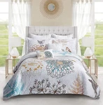 3PC Comforter Set Birdie Floral And Birds Environmental Friendly Queen King. Fixed Price $115.92.