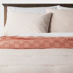 3PC King Boho Reversible Printed Comforter & Sham Bronze Set - Threshold. Fixed Price $35.99.