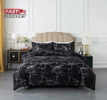 Caressma Twin Size Black Marble Comforter Set, Lightweight Soft 100% Microfiber. Fixed Price $41.64.