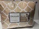 Charter Club Damask Designs Geometric Dove 3-PC. Comforter Set, Full/queen, Oat. Fixed Price $126.14.