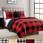 Buffalo Plaid Reversible Down Alternative Comforter Set. Fixed Price $45.99.