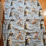 Harry Potter Flat Sheet Pillow Cover Hogwarts Licensed Blue Cotton Vintage. Fixed Price $19.99.