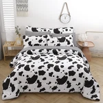 Sucses King Size Cow Comforter Set 8 Pieces Black And White Bedding Cute. Fixed Price $98.90.