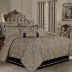9-PIECE Luxury Damask King Comforter Set, Gray & Gold. Fixed Price $422.99.
