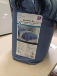 Mainstays Comforter Set With Sheets And Plush Blanket King 8PC 022164601589. Fixed Price $50.95.