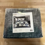 Ink+ivy Alpine Cotton Duvet Cover Set Mini King Size Aqua. Fixed Price $89.99.