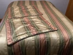 Croscill Carrington Stripe Queen Comforter & 2 Pillow Shams. Fixed Price $145.00.