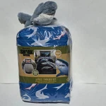 New Discovery Shark Week Twin Bed Set 4 Pc Comforter Sheets Reversible Douglas. Fixed Price $99.99.