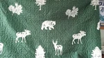 New Cozy Cabin 3-PIECE Full/queen Quilt Bedding Set Moose Bear Elk Trees Green. Fixed Price $33.00.