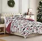 Caromio Christmas Duvet Cover Queen, Reversible Printed Comforter Set. Fixed Price $25.90.