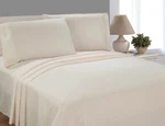 Mainstays Microfiber Sheet Set, Queen, Fresh Ivory, 4 Piece Elegant Bedding. Fixed Price $18.95.