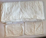 3PC Slub Center Stripe Comforter Set By Hearth & Hand With Magnolia, Cream Color. Fixed Price $21.99.