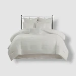 510 Design White Jenda Queen Textured Comforter 8-PIECE Set.. Fixed Price $43.19.
