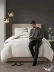 Natori Hanae Cotton Blend Yarn Dyed Duvet Cover Set King. Fixed Price $141.30.