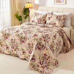 Romantic Patchwork Quilt Set King Size Reversible Bedspread Coverlet All Season. Fixed Price $39.99.
