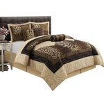 Stratford Park Leopard Print 7-PIECE Bedding Comforter Set, Califor, California. Fixed Price $193.99.