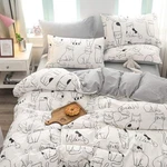 Cats Kids Duvet Cover Set Full Queen, 100% Cotton Bedding For Boys Girls Teen.... Fixed Price $64.59.