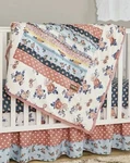 Matilda Jane Rock Bye Blanket Crib Quilt 50" X 36" Floral Baby Bed Comforter. Fixed Price $35.00.