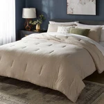 3PC King Jersey Comforter And Sham Set Oatmeal Heather - Threshold: Knitted,. Fixed Price $43.99.