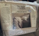 New World Cotton Twin Duvet Comforter Cover Fieldcrest 100% Combed Sf. Fixed Price $95.99.