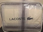New Lacoste King Comforter Set 100% Cotton & Shams Msrp $290. Fixed Price $179.99.