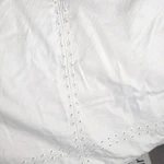 One Kings Lane White Eyelet Full/ Queen Comforter Crisp Cotton Country. Fixed Price $51.80.