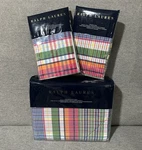 Ralph Lauren 3PC Amagansett Plaid Summer Hill Duvet & 2 Pillow Sham Queen. Fixed Price $799.95.