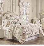 Royal Court Chambord Classic Lavender Floral Queen Comforter Set 4PC. Fixed Price $150.39.
