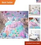 Vibrant 7-PIECE Mermaid Tail Bedding Set Girls Full Comforter & Sheets. Fixed Price $97.18.