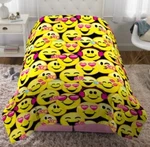 Emoji Kids Bedding Reversible Comforter Twin/full Size 72" X 86" By Franco. Fixed Price $43.00.