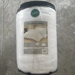Plazatex 3 Piece Dobby Stripe 100% Polyester Comforter Mini Set King White. Fixed Price $42.99.