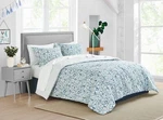 Poppy & Fritz Olivia Cotton Blue 3 Piece Comforter Set-full/queen. Fixed Price $89.99.