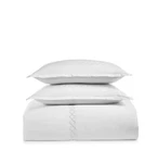 Sky Embroidered 500 Cotton Percale Duvet Cover & 2 Shams Set $360 King White. Fixed Price $80.00.