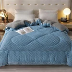 Twin/full/queen Reversible Comforter Extra Thick Soft Throw Shed-resistant Blue. Fixed Price $19.95.