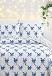 Modern Heirloom Abigail Bow Twin Quilt Set 2PC Blue. Fixed Price $38.00.