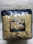 J. Queen Napoleon 4-PC. King Comforter Set Gold New. Fixed Price $375.99.