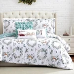 Southshore 6-PIECE Christmas Bedding Queen, 2 Pillows Shams Happy Holidays. Fixed Price $97.50.