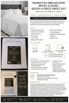 Rare Wamsutta 100% Percale Cotton Dream Zone, Bed Sheet Set Of 6 White Brand New. Fixed Price $250.00.