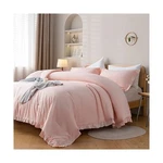 Janzaa Pink Comforter Set Queen 3PCS 1 Ruffled Blush And 2. Fixed Price $51.14.