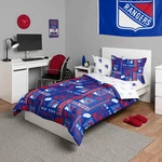 Foco York Rangers Nhl Team Color Bag Comforter Bedding 5 Piece Twin Set. Fixed Price $94.97.