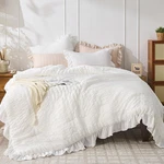 King Set, White Seersucker 3 Pieces Size, Lightwe. Fixed Price $71.99.