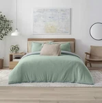Vellux Snuggle Sage/gray Comforter Set Shams Size King. Fixed Price $80.95.