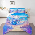 Erosebridal Cartoon Axolotl Bedding Sets Blue Salamander Cute Twin Comforter. Fixed Price $99.26.