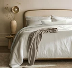 Boll & Branch 3PC Comforter Set 100% Organic Cotton Twin, Full/queen, King. Fixed Price $99.99.