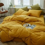 Vm Voumarket Jersey Knit Cotton Bedding Duvet Cover Queen, Yellow. Fixed Price $49.00.