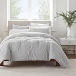 Serta Simply Clean Soft Lightweight Pleated 3 Piece Hypoallergenic Comforter .... Fixed Price $80.65.