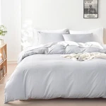 Wake Cloud - Striped Comforter Set, Ticking Vertical Pinstripe Neutral. Fixed Price $64.82.