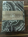 The Industrial Shop Tile Print King Brown & White Duvet Sham Set. Fixed Price $15.00.