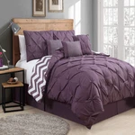 Avondale Manor 7-PIECE Venice Pinch Pleat King Plum. Fixed Price $98.95.